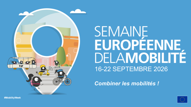 Semaine européenne de la mobilité 16-22 septembre 2026. Combiner les mobilités ! #MobilityWeek