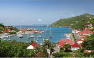 Une vue de littoral à Saint-Barthélémy